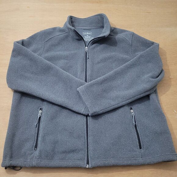 LL Bean Fleece Jacket Women’s 2X Gray Full Zip Polartec Classic - Picture 2 of 9